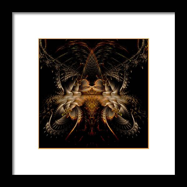 Fractal Framed Print featuring the digital art Pure Epic Render by Melissa Messick