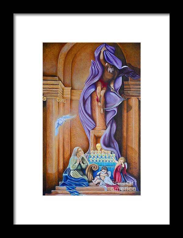 Century Era Framed Print featuring the painting Purification by Ruben Archuleta - Art Gallery