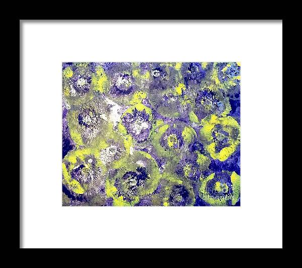 Purple Framed Print featuring the painting Purple Dream by Cynthia Snyder