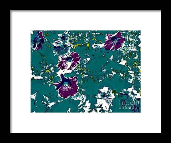 Photo Framed Print featuring the photograph Purple Floral Abstract by Marsha Heiken