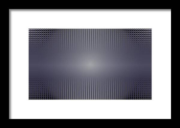 Purple Framed Print featuring the digital art Purple Horizon by Kevin McLaughlin