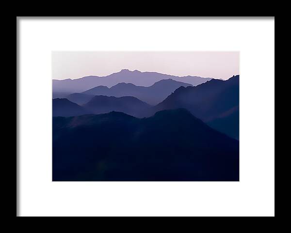 Mountains Framed Print featuring the photograph Purple Mountains Majesty by Jim Painter
