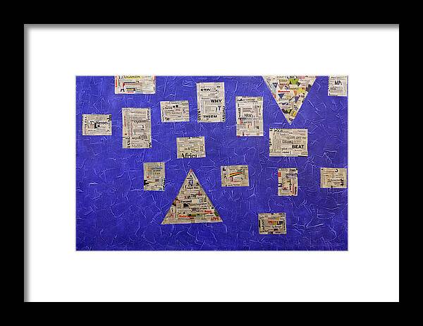 Shapes Framed Print featuring the painting Puzzle by Ronex Ahimbisibwe