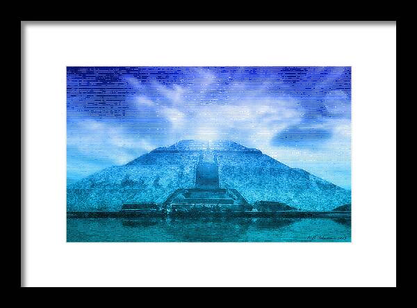 Pyramid Framed Print featuring the photograph Pyramid of the Sun by WB Johnston