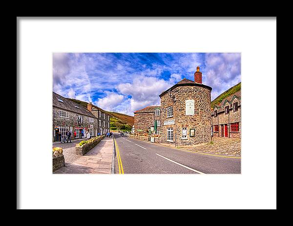 Cornwall Framed Print featuring the photograph Quaint Cornwall In The Little Village of Boscastle by Mark Tisdale
