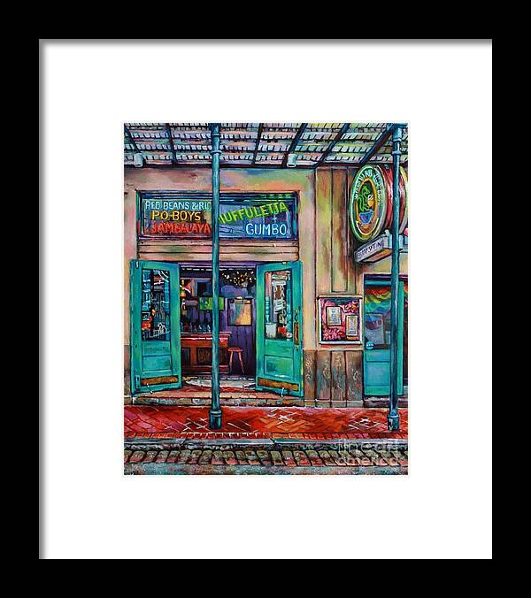 New Orleans Framed Print featuring the painting Quarter of a View by Lisa Tygier Diamond