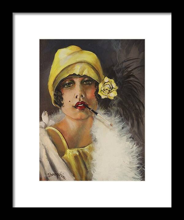 Bordello Framed Print featuring the painting Queen of Tarts by Tom Shropshire