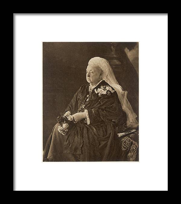 Queen Framed Print featuring the photograph Queen Victoria Photograph In 1899 by Mary Evans Picture Library