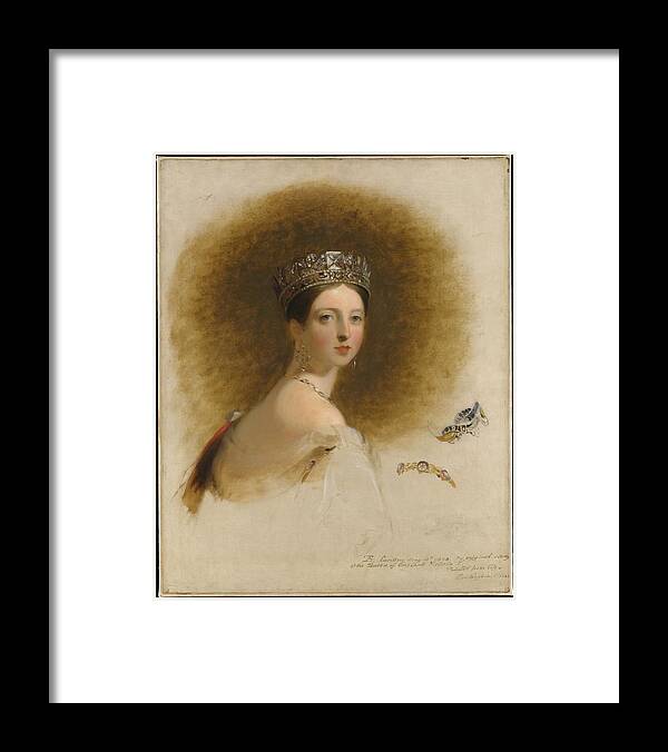 Queen Victoria Framed Print featuring the painting Queen Victoria by Celestial Images