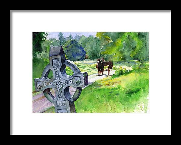 Watercolor Framed Print featuring the painting Quiet Man Watercolor 2 by John D Benson