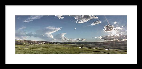 Horizontal Framed Print featuring the photograph Quiet Prairie by Jon Glaser
