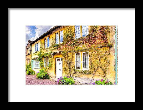 English Village Framed Print featuring the photograph Quintessential English Village Cottage - Lacock by Mark Tisdale
