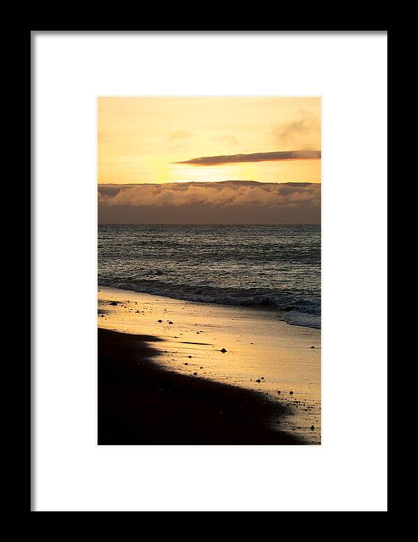 Galapagos Islands Framed Print featuring the photograph Rabida Sunset by David Beebe