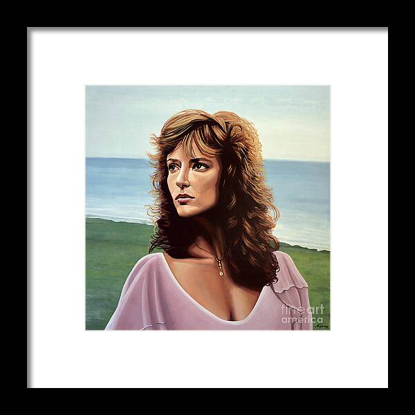 Rachel Ward Framed Print featuring the painting Rachel Ward by Paul Meijering