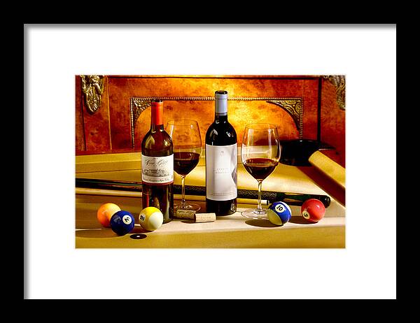 Wine Glasses Framed Print featuring the photograph Rack em Up by Jon Neidert