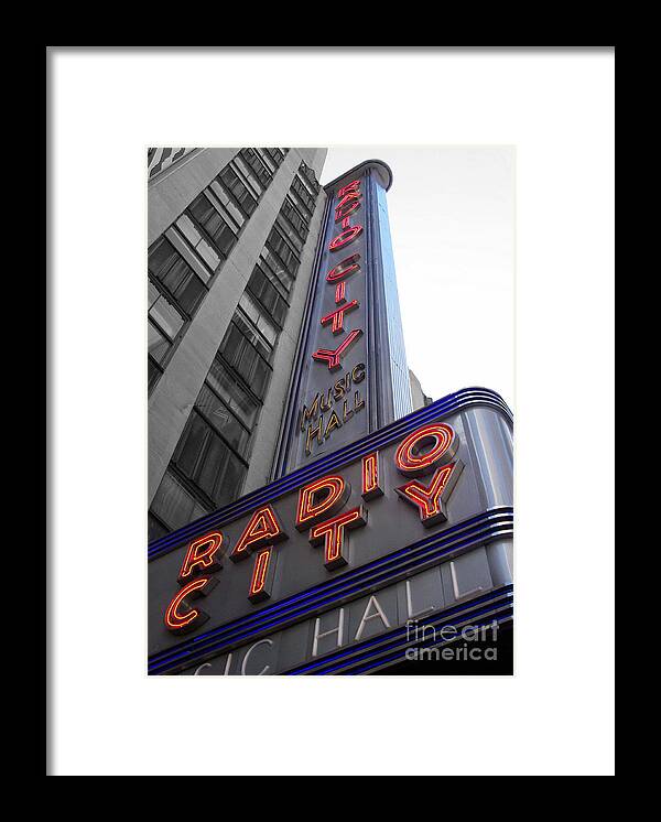 Radio City Framed Print featuring the photograph Radio City by Dan Holm