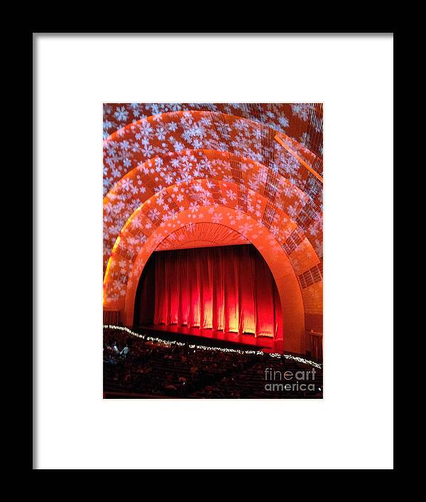 Radio City Framed Print featuring the photograph Radio City Stage by Lynellen Nielsen