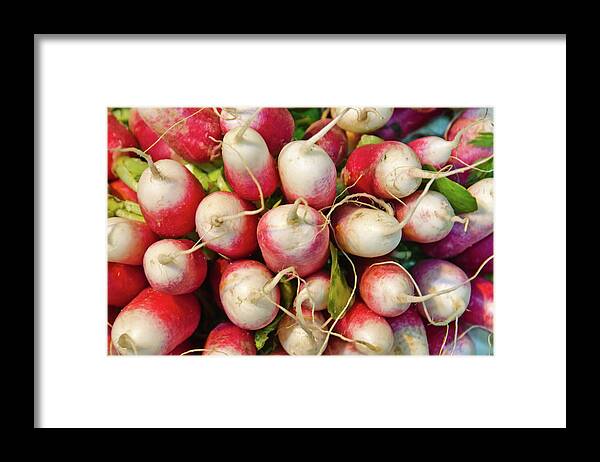 Heap Framed Print featuring the photograph Radishes by Photograph By Melanie Major