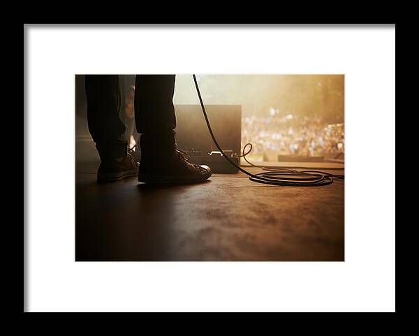 Rock Music Framed Print featuring the photograph Raedy to perform by PeopleImages