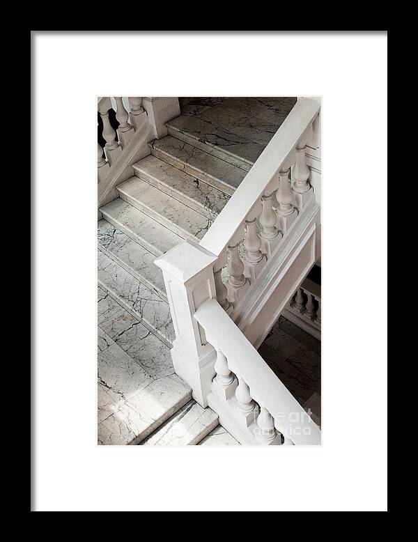 Singapore Framed Print featuring the photograph Raffle's Hotel Marble Staircase by Rick Piper Photography