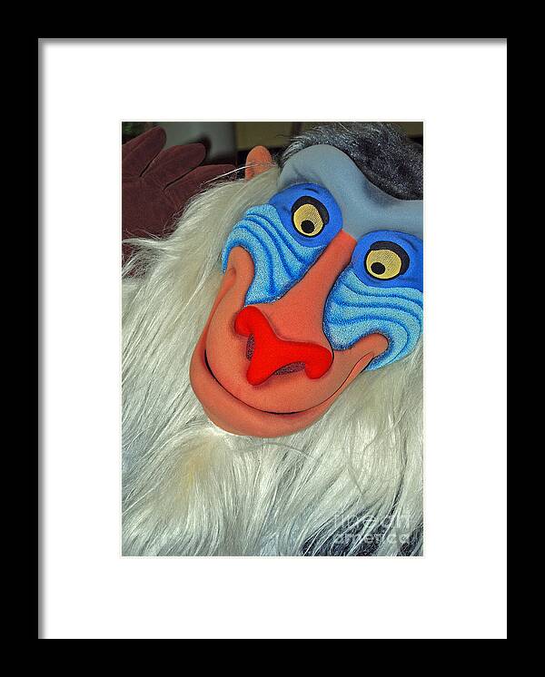 Disney Framed Print featuring the photograph Rafiki by Eric Liller