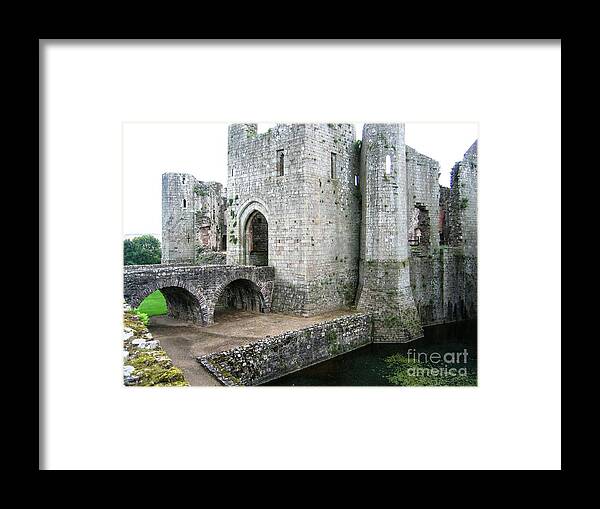 Medieval Castle Framed Print featuring the painting Raglan by Denise Railey