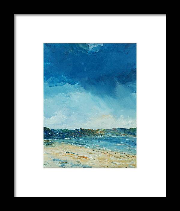 Ireland Framed Print featuring the painting Rain a comin by Conor Murphy