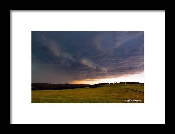 Clouds Framed Print featuring the photograph Rain shelf by Jeff Niederstadt