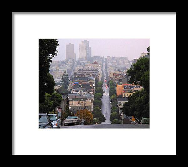 San Francisco Framed Print featuring the photograph Rainy Day in San Francisco by Derek Dean