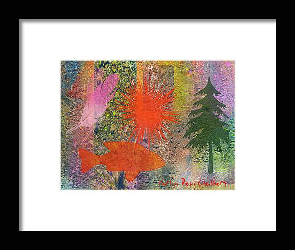 Rainy Palette Framed Print featuring the painting Rainy Palette by Craig A Christiansen