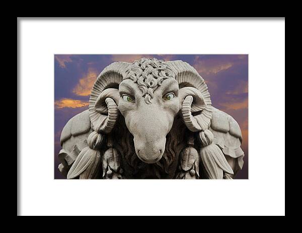 Statue Framed Print featuring the photograph Ram-A-Sees by David Davies
