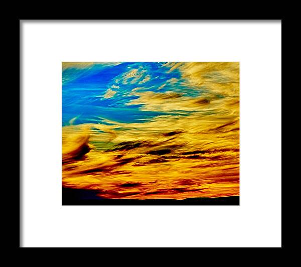Vivid Framed Print featuring the photograph Ranchito Sunset V by Charles Muhle