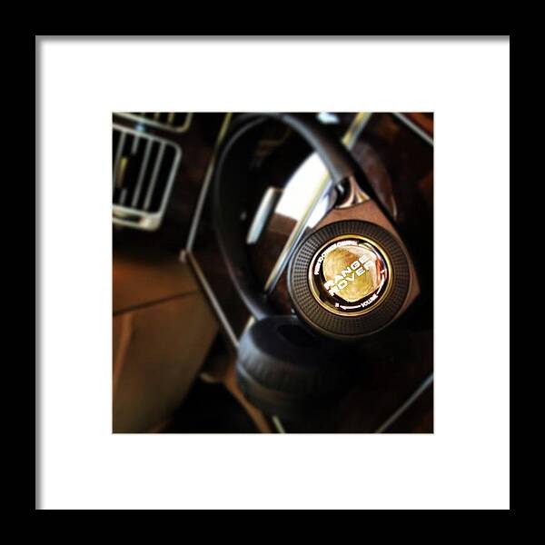 Headset Framed Print featuring the photograph Range Rover Headset #range #rover by Rachit Hirani