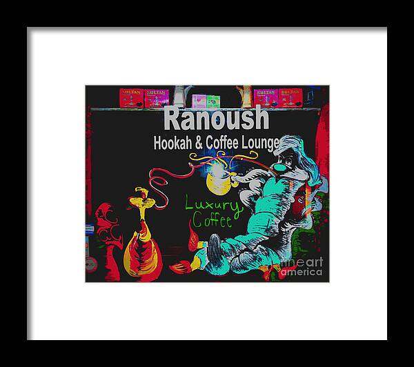  Framed Print featuring the photograph Ranoush Painted by Kelly Awad