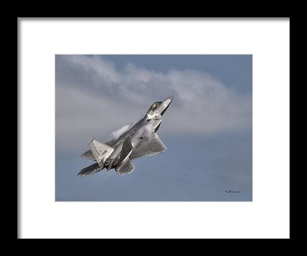 F-22 Framed Print featuring the photograph Raptor by Jeff Swanson
