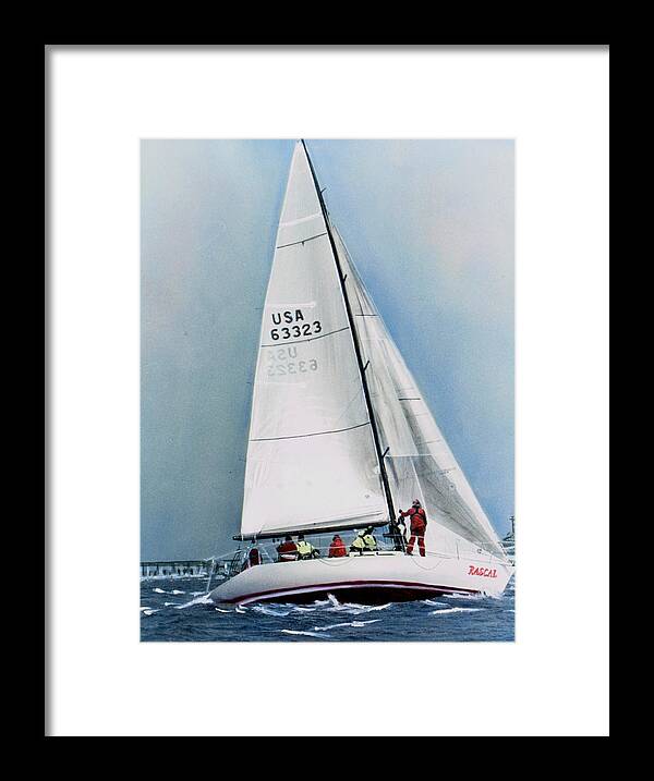 Water Framed Print featuring the photograph Rascal by Jean Wolfrum