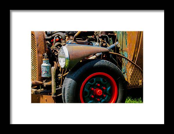Rod Framed Print featuring the photograph Rat Rod Fender by Ron Roberts