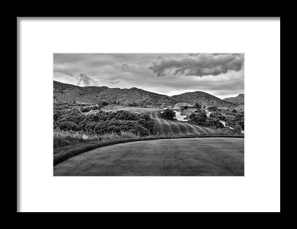 Ravenna Golf Course Colorado Framed Print featuring the photograph Ravenna Black and White V by Ron White