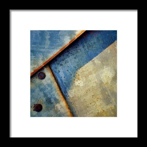 Raw Steel Framed Print featuring the photograph Raw Steel...blue by Tom Druin