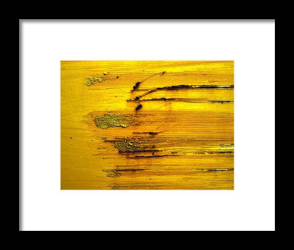 Yellow Framed Print featuring the photograph raw by Tom Druin