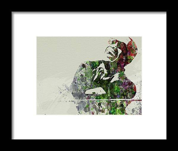Ray Charles Framed Print featuring the painting Ray Charles by Naxart Studio