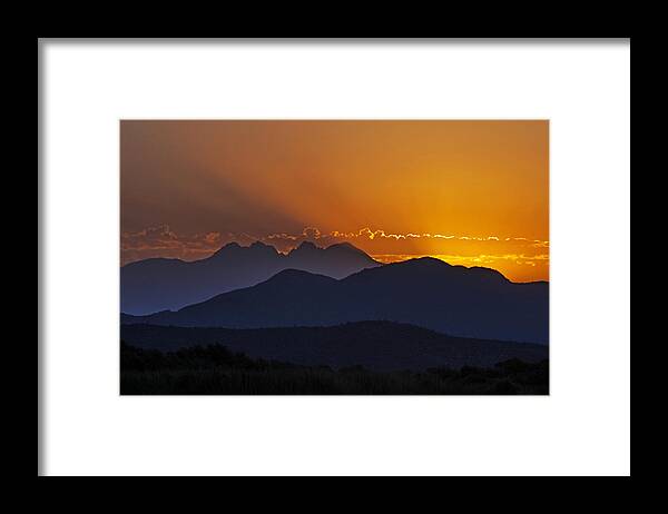 Sunrise Framed Print featuring the photograph Rays of Enlightenment by Tam Ryan
