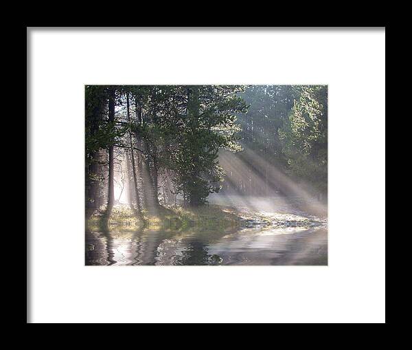 Light Framed Print featuring the photograph Rays of Light by Shane Bechler