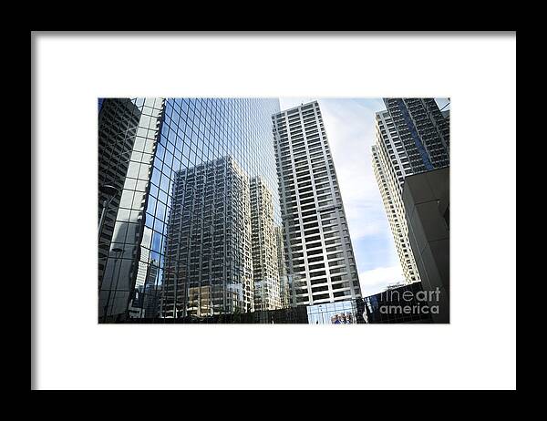 Calgary Framed Print featuring the photograph Reaching for the sky in Calgary by Brenda Kean