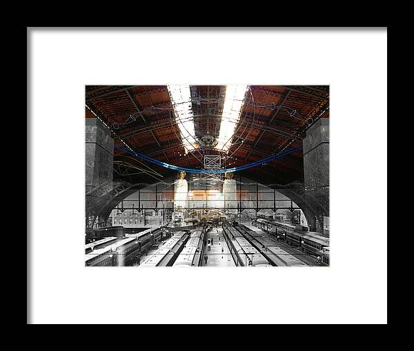 Philadelphia Framed Print featuring the photograph Reading Railroad Train Shed by Eric Nagy