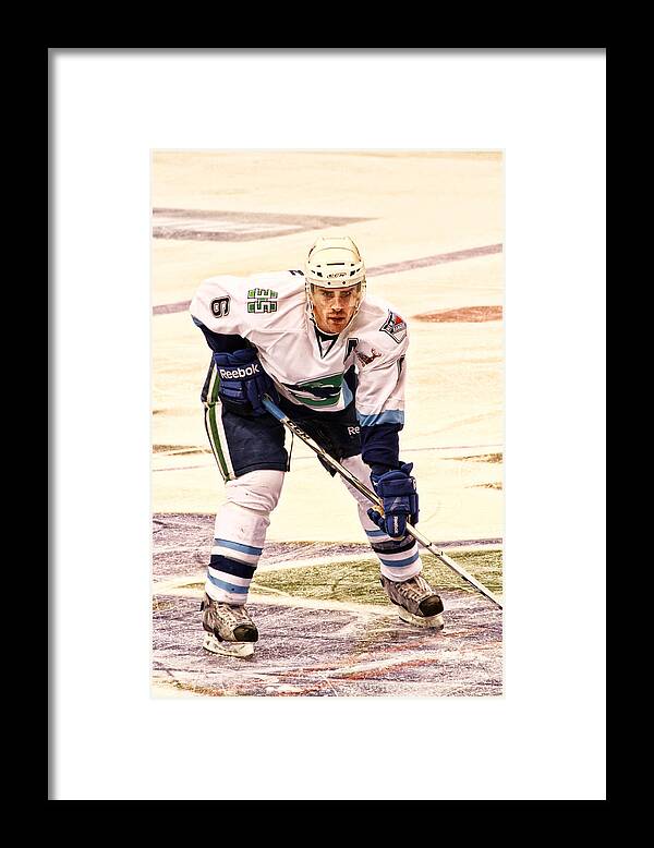 Hockey Framed Print featuring the photograph Ready by Karol Livote
