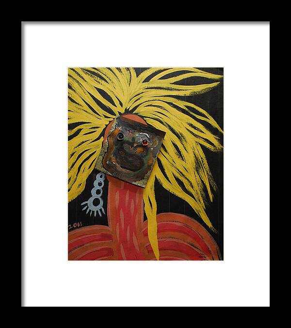 Painting Framed Print featuring the painting Real Yellow by Cleaster Cotton