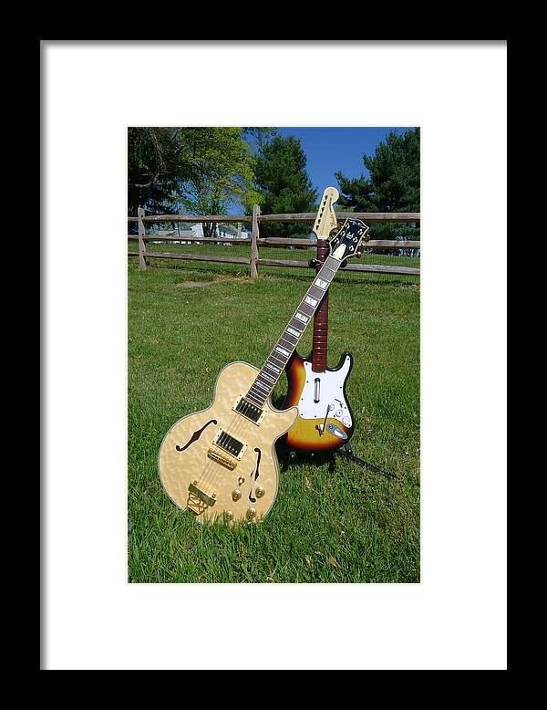 Guitar Framed Print featuring the photograph Reality Check by Richard Reeve