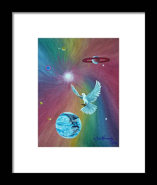 Peace Framed Print featuring the painting Realization ..why Not by Thomas F Kennedy