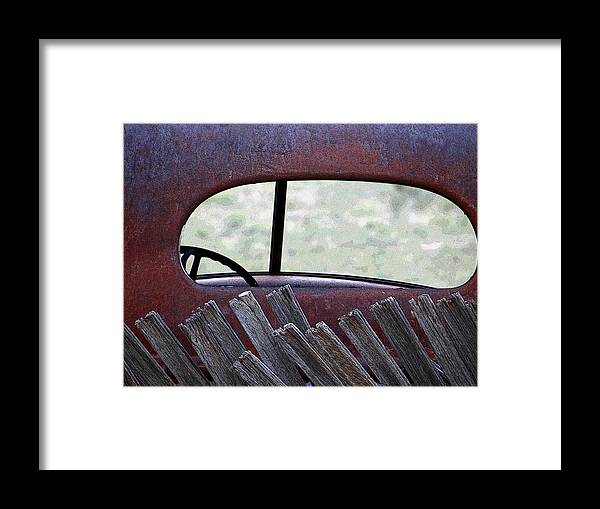 Graphic Art Framed Print featuring the photograph Rear View - Graphic by Tom DiFrancesca